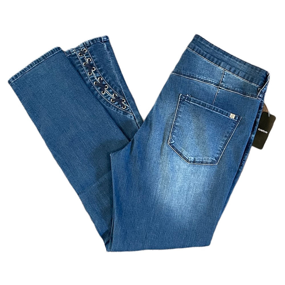 NWT BEBE High Rise Plus Size Skinny Women’s Denim Jeans Size 32